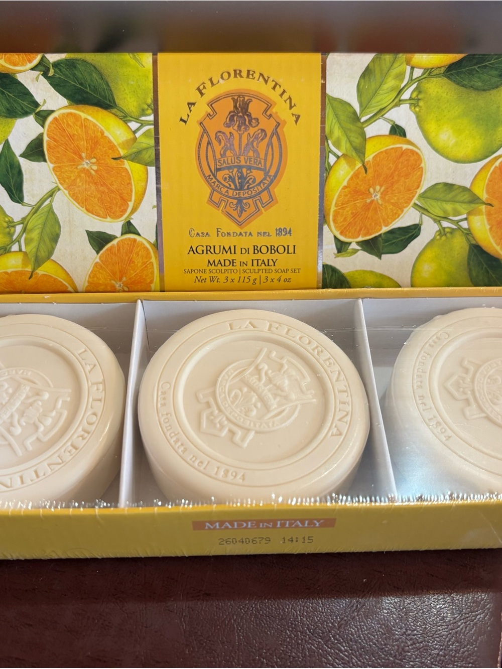 La Fiorentina Yellow Citrus Decorative Hand Soap Trio